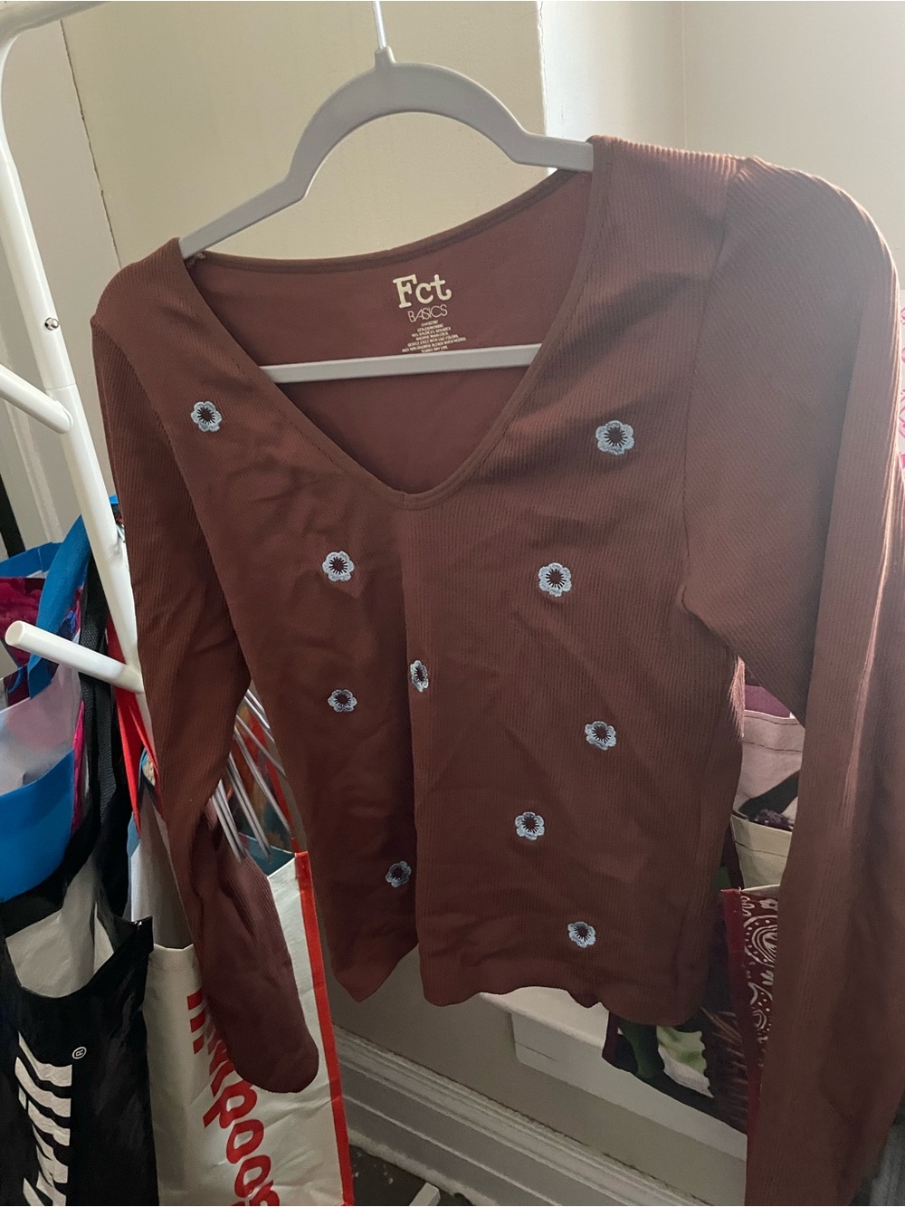 brown long sleeve
